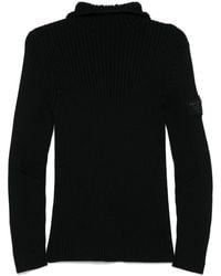 Prada - Ribbed-Knit Hoodie - Lyst