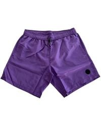 Trussardi - Logo-Patch Drawstring Swim Shorts - Lyst