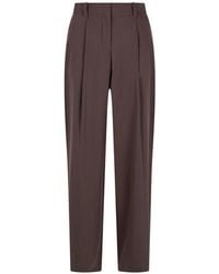 Herno - Pantalon Droit À Design Plissé - Lyst
