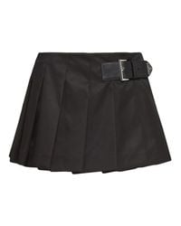 Prada - Re-Nylon Midirock Mit Falten - Lyst