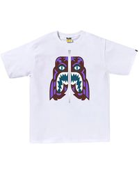 A Bathing Ape - T-Shirt À Imprimé Colors Tiger - Lyst