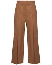 Max Mara - Pressed-Crease Virgin-Wool Trousers - Lyst