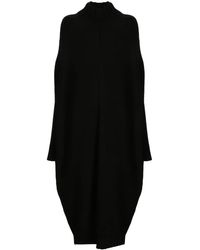 Forme D'expression - Mock-Neck Knitted Midi Dress - Lyst