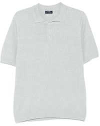Barba Napoli - Ribbed-Knit Polo Shirt - Lyst
