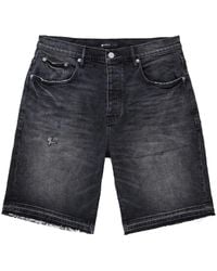 Purple Brand - Distressed Denim Shorts - Lyst