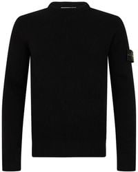 Stone Island - 5100053 Gerippter Rws Wollpullover - Lyst