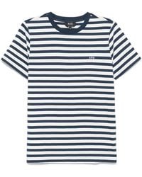 A.P.C. - Striped T-Shirt - Lyst
