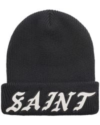 SAINT Mxxxxxx - Gerippte Beanie Mit Logo-Patch - Lyst