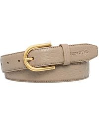 Marc O' Polo - Grained-Leather Buckle Belt - Lyst