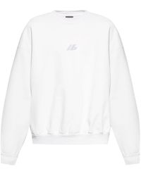 Balenciaga - Logo-Print Cotton Sweatshirt - Lyst