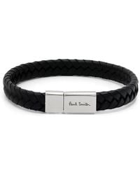 Paul Smith - Braided Leather Bracelet - Lyst