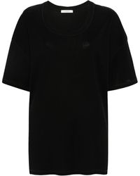 Lemaire - T-shirt en coton à épaules tombantes - Lyst