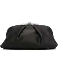 Aquazzura - Very Bow Tie Clutch Mit Kristallen - Lyst