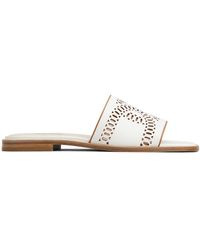 Tod's - Laser-Cut Leather Sandals - Lyst