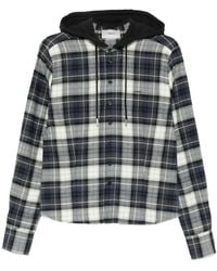 Coperni - Plaid-Pattern Hooded Shirt - Lyst