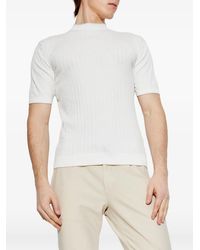 Eleventy - Ribbed Short-Sleeved T-Shirt - Lyst