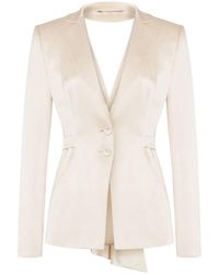 Alberta Ferretti - カットアウト サテンジャケット - Lyst