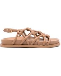 Agl Attilio Giusti Leombruni - Knots Cristina Leather Sandals - Lyst