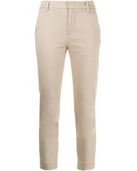 Vince - Cropped Stretch-Cotton Trousers - Lyst