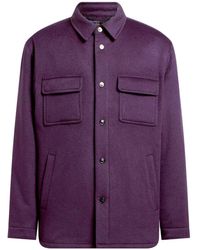 Etro - Cashmere Patch-Pocket Overshirt - Lyst