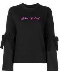 Viktor & Rolf - Embroidered-Logo Detail Sweatshirt - Lyst