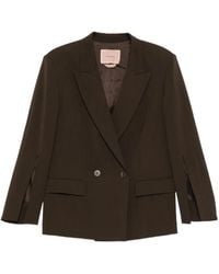 Twinset - Split-Sleeve Double-Breasted Blazer - Lyst