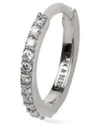 Lark & Berry - 14Kt Large Modernist Diamond Hoop Earring - Lyst