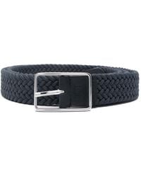 Corneliani - Cinturón Trenzado Con Hebilla - Lyst