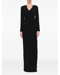 Lanvin - Wrap Detail Maxi Dress - Lyst
