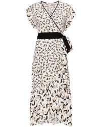 Diane von Furstenberg - Violla floral-print wrap dress - Lyst