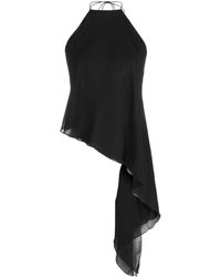 Atu Body Couture - Draped-detail Open-back Blouse - Lyst