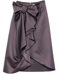 Viktor & Rolf - Bow-Detail Midi Skirt - Lyst