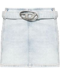 DIESEL - Logo Mini Skirt - Lyst