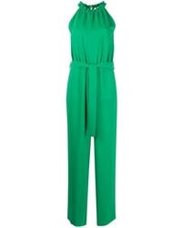 P.A.R.O.S.H. - Neckholder-Jumpsuit Mit Gürtel - Lyst