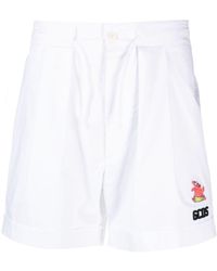 Gcds - Logo-patch Cotton Shorts - Lyst