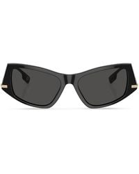 Burberry - Cat-Eye-Sonnenbrille Mit Logo - Lyst