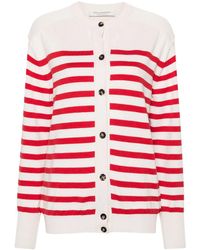 Philosophy Di Lorenzo Serafini - Logo-Embroidered Striped Cardigan - Lyst