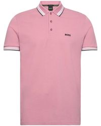BOSS - Paddy Cotton-Piqué Polo Shirt - Lyst
