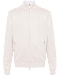 Eleventy - Zip-fastening Cotton-blend Jacket - Lyst