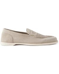 John Lobb - Topstitched Loafers - Lyst