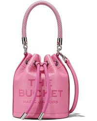 Marc Jacobs Leren Bucket-tas - Roze