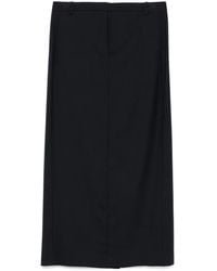 Theory - Midi-Rok Met Verborgen Sluiting - Lyst