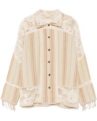 Commun's - Camicia Con Inserti - Lyst
