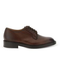 Tricker's - Robert Burnished-Leather Derby Shoes - Lyst