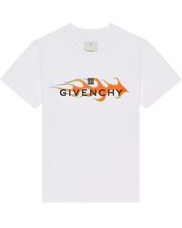 Givenchy - Flames Logo T-Shirt - Lyst