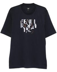 Fendi - Roma 1925-Graphic T-Shirt - Lyst