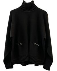 Gucci - Horsebit Pocket Turtleneck Top - Lyst