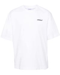 Off-White c/o Virgil Abloh - Katoenen T-shirt Met Pijlprint - Lyst