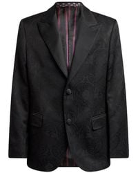 Etro - Single-Breasted Cotton-Blend Jacquard Jacket With Damask-Motif - Lyst