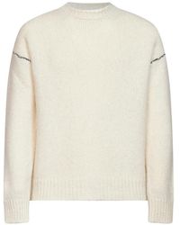 Roberto Collina - Rundhals-Pullover Mit Kontrastnaht - Lyst